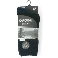 Lot 2 paires chaussettes ultra doux Homme KAPORAL
