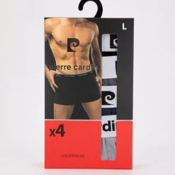 Lot de 4 boxers coton confort qualité supérieure Homme PIERRE CARDIN