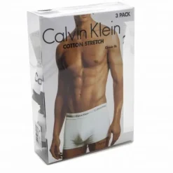 Lot de 3 boxers coton doux bicolores Homme CALVIN KLEIN