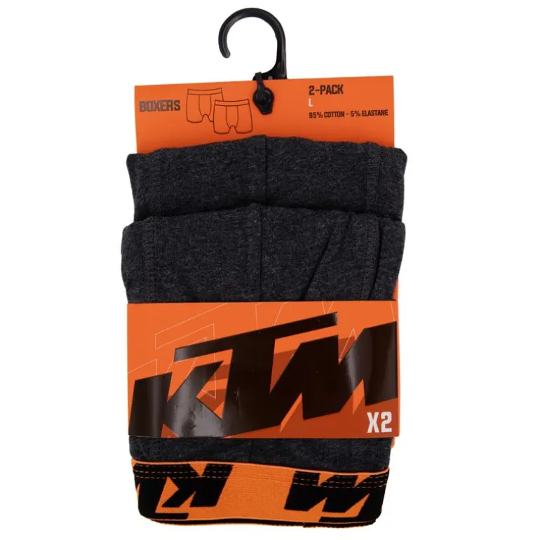 Lot de 2 boxers coton élastique coloré homme Homme KTM