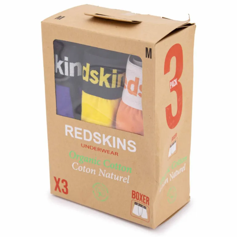 Lot de 3 boxers en coton Homme REDSKINS