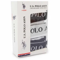 lot de 3 boxers en coton stretch Homme US POLO