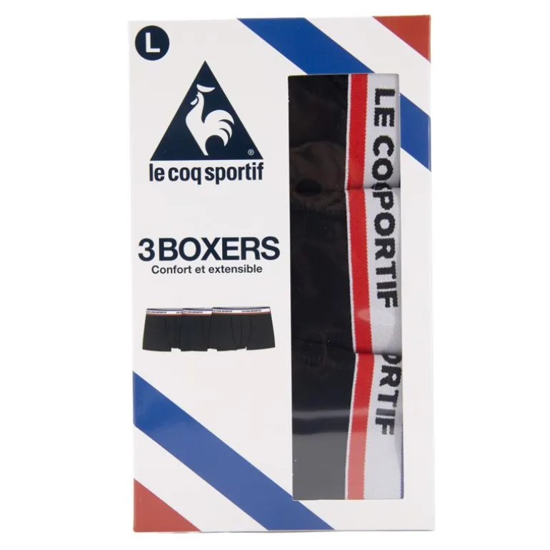 Lot de 3 boxers noirs Homme LE COQ SPORTIF