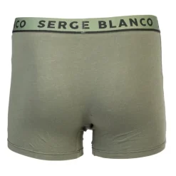 Lot de 2 boxers nuances de kaki coton Homme SERGE BLANCO