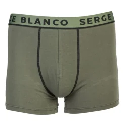 Lot de 2 boxers nuances de kaki coton Homme SERGE BLANCO