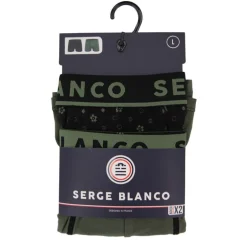 Lot de 2 boxers nuances de kaki coton Homme SERGE BLANCO