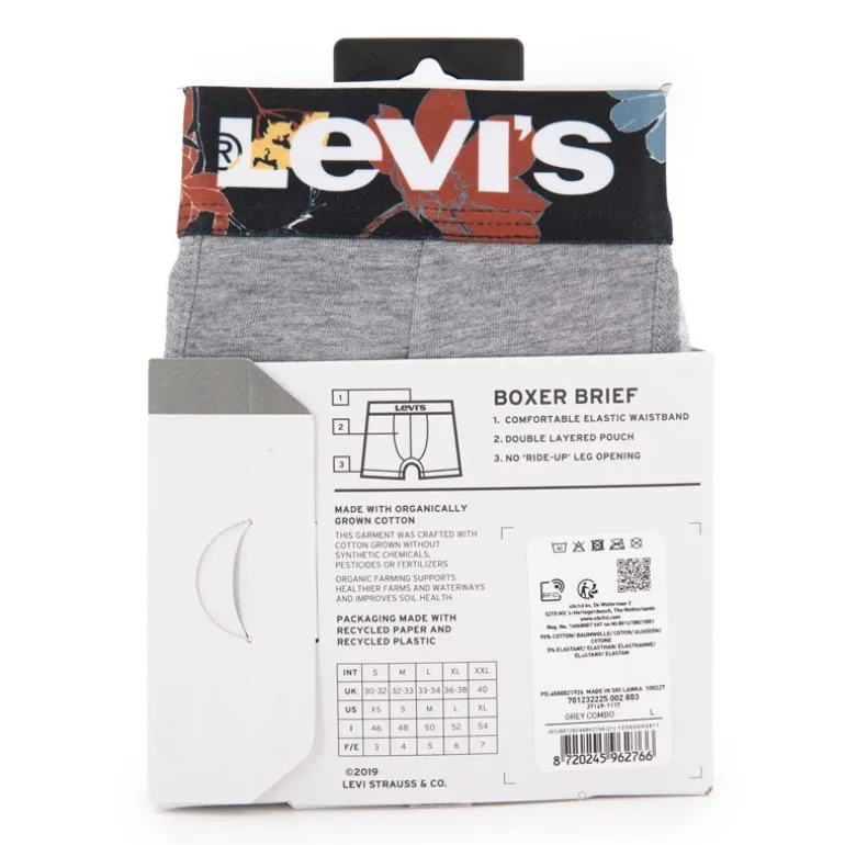 Lot de 2 boxers stretch avec élastique à motif floral Homme LEVI'S