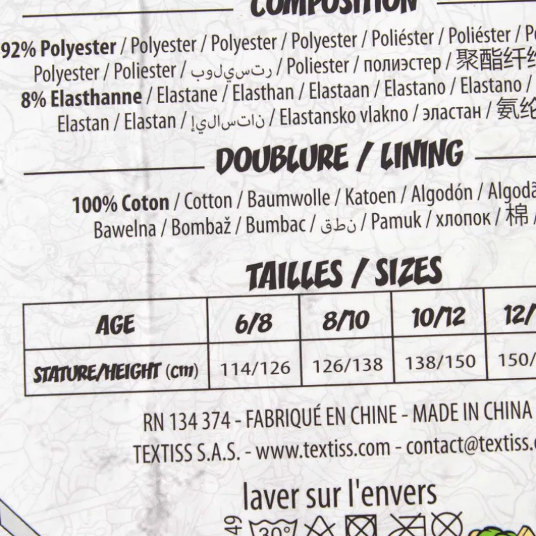 Lot de 2 boxers Tortues Ninja stretch Enfant NICKELODEON