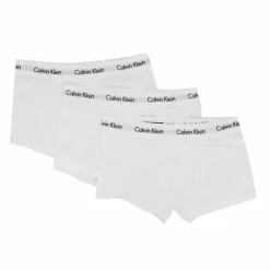 Lot de 3 boxers unis coton stretch homme CALVIN KLEIN