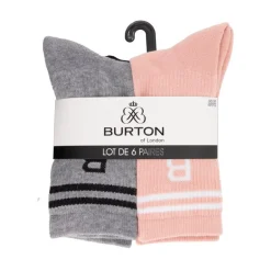 Lot de 6 chaussettes miriana burton Femme BURTON OF LONDON