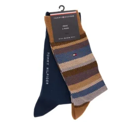 Lot de 2 chaussettes rayées Homme TOMMY HILFIGER
