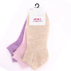 Lot de 3 chaussettes simona Femme LULU CASTAGNETTE