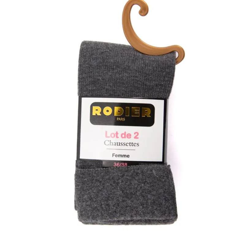 Lot de 2 chaussettes unies Femme RODIER