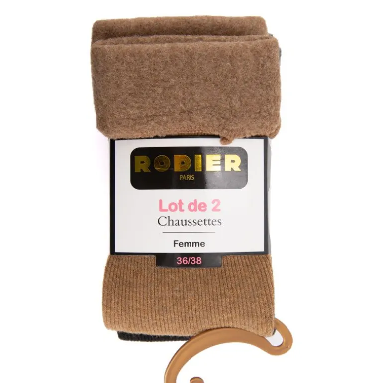 Lot de 2 chaussettes unies Femme RODIER