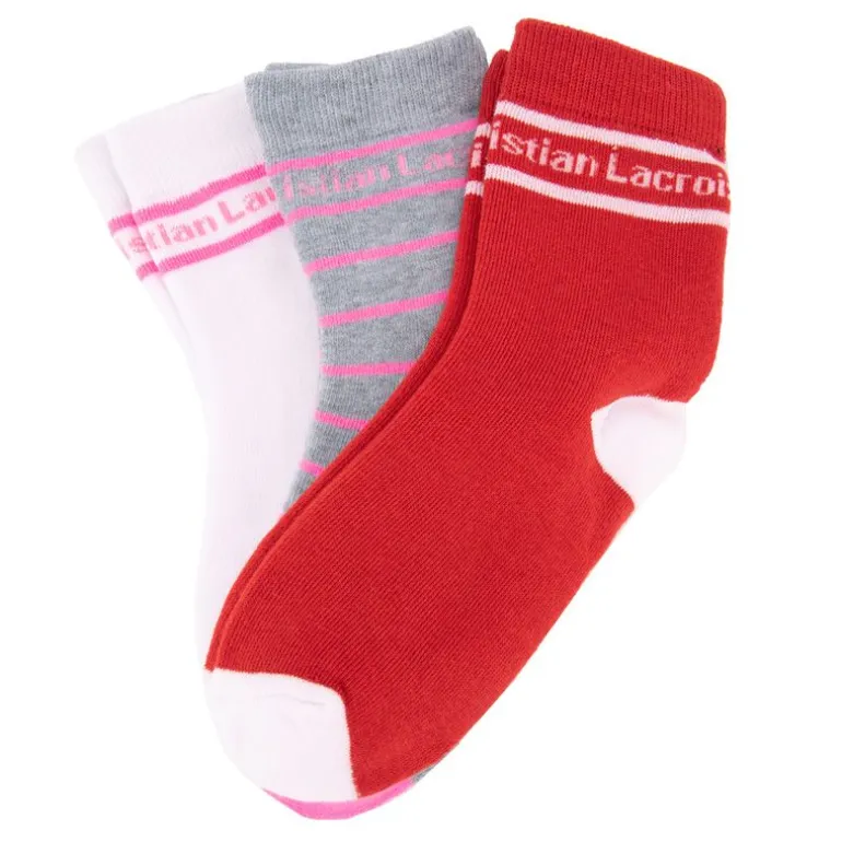 Lot de 3 paires de chaussettes colorées à rayures Enfant CXL BY CHRISTIAN LACROIX