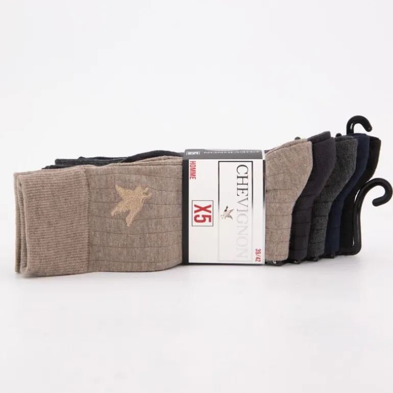 Lot de 5 paires de chaussettes chemsy multicolore CHEVIGNON