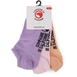 Lot de 3 paires de chaussettes mi haute pastel Femme COMPAGNIE DE CALIFORNIE