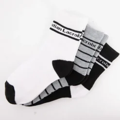 Lot de 3 paires de chaussettes couleur unie et à rayures coton Enfant CXL BY CHRISTIAN LACROIX