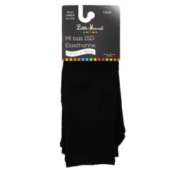 Lot de 3 paires de collants mi-bas 15d élasthanne Femme LITTLE MARCEL