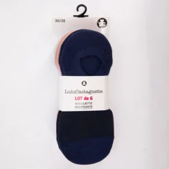 Lot de 6 paires de socquettes respirantes nadine Femme LULU CASTAGNETTE