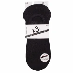 Lot de 3 paires de socquettes invisibles microfibre Femme INCONTOURNABLE