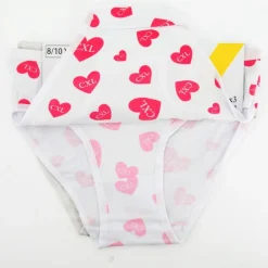 Lot de culottes x 3 avec coeurs roses logo imprimé coton Fille CXL BY CHRISTIAN LACROIX