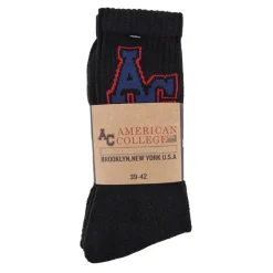 Lot x3 chaussettes logo cheville Homme AMERICAN COLLEGE