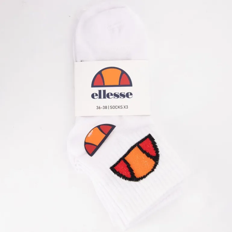 Lots de 3 paires de chaussettes mi haute avec logo tissé Femme ELLESSE