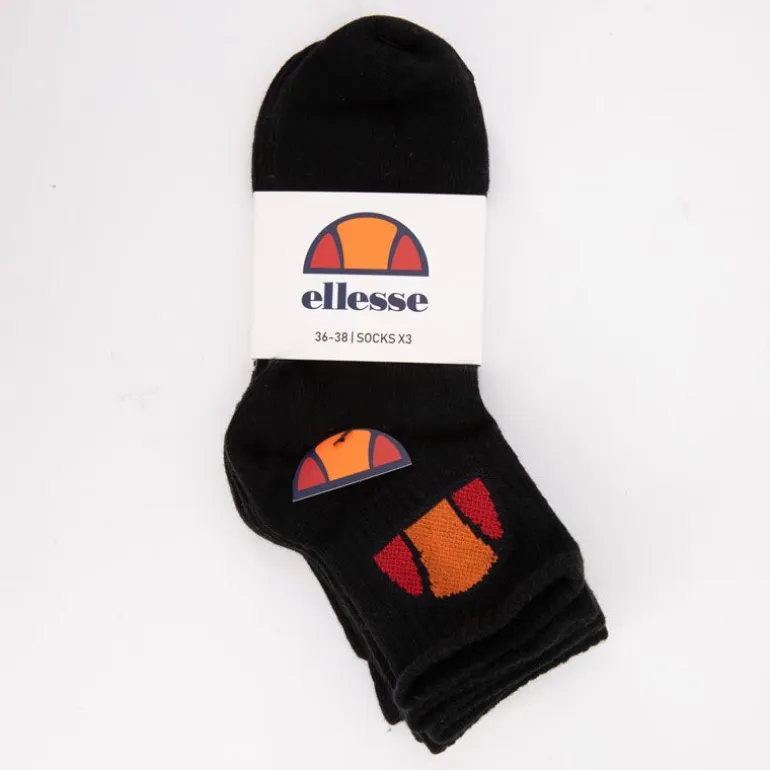 Lots de 3 paires de chaussettes mi haute avec logo tissé Femme ELLESSE