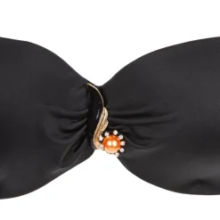 Maillot de bain 2 pièces dépareillé haut noir bandeau avec coque Femme HAUTE PRESSION