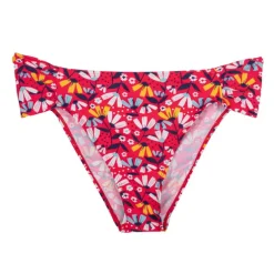 Maillot de bain 2 pièces grande taille rouge fleuri Femme HAUTE PRESSION