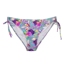 Maillot de bain 2 pièces lilas fleurs Femme HAUTE PRESSION