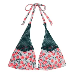 Maillot de bain 2 pièces rose et blanc Femme HAUTE PRESSION