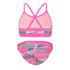 Maillot de bain 2p fluo pink combo culotte brassière Enfant PUMA