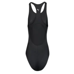 Maillot de sport noir uni logo blanc dos nu Femme PUMA