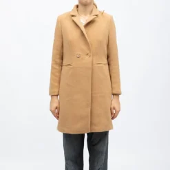 Manteau droit camel tanya col à revers Femme DEELUXE 74