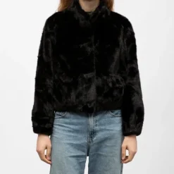 Manteau fourrure black h25bina f Femme GOLD AND SILVER