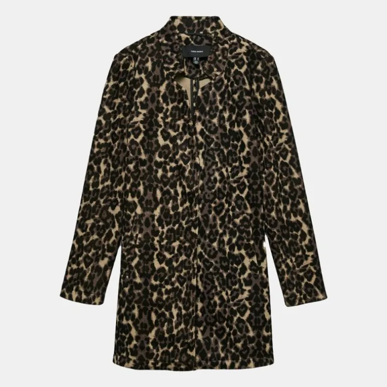 Manteau Katrine à motif léopard col V Femme VERO MODA