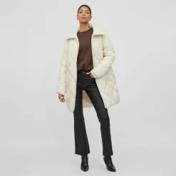 Manteau matelassé avec col haut viadaya noos 14074434 4139 Femme VILA