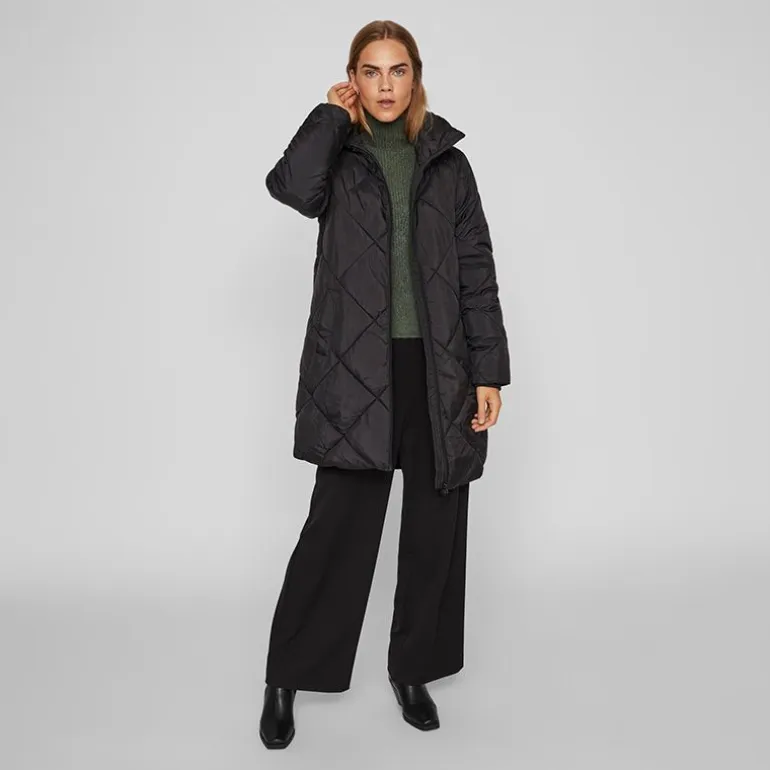 Manteau matelassé avec col haut viadaya noos 14074434 4139 Femme VILA