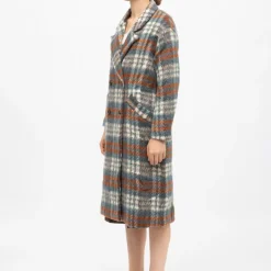 Manteau mi longue à carreaux avec boutons naelle Femme LA PETITE ETOILE