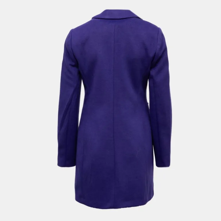 Manteau viola avec boutons écailles Femme PLEASE