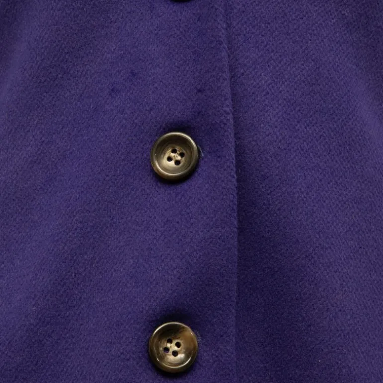 Manteau viola avec boutons écailles Femme PLEASE