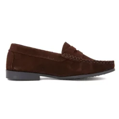 Mocassin 97 158 croute velour 448 marron fonce t36-41 Femme XAVIER DANAUD