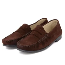 Mocassin 97 158 croute velour 448 marron fonce t36-41 Femme XAVIER DANAUD