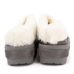 Mule à enfiler Pola doublure fausse fourrure Femme BURTON OF LONDON