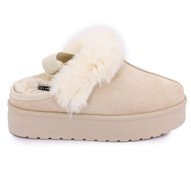 Mule fourree elastique derriere olympe Femme MANOUKIAN