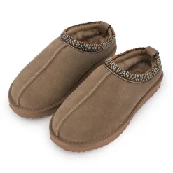 Mule fourrure bande liseré ethnique Femme KELARA