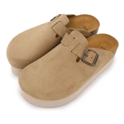 Mule suède plateforme miley Femme I AM