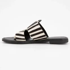 Mules Arela cuir imprimé zébré Femme DEELUXE 74